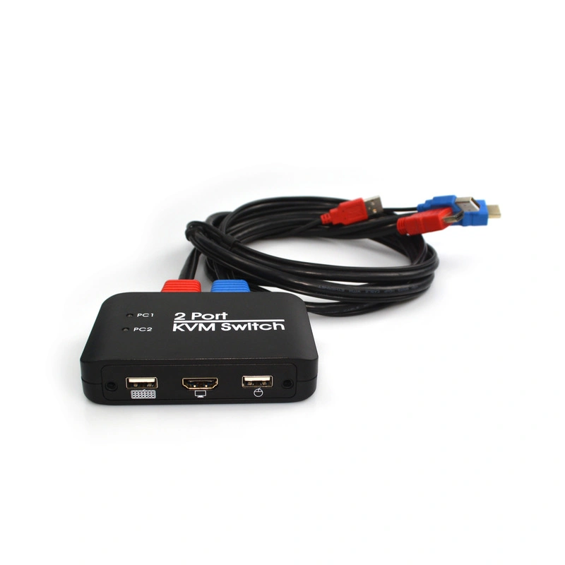 2 Port USB HDTV Kvm Switch with Cables and Remote