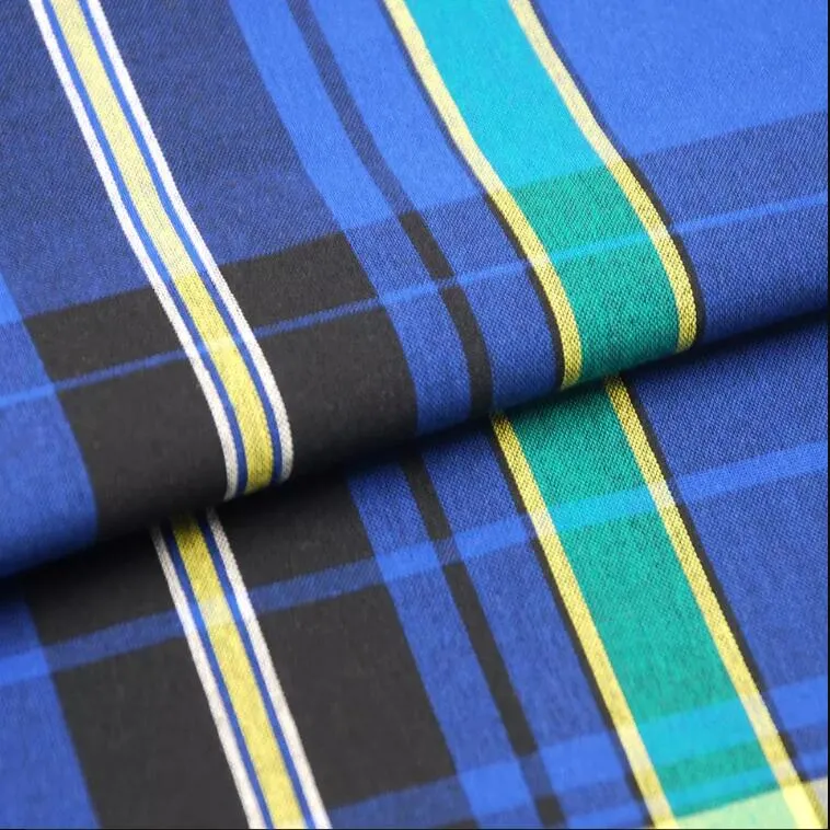 Custom Fabric Woven Karos Plaid 21s 100% Baumwolle Stoff für Hemdkleid