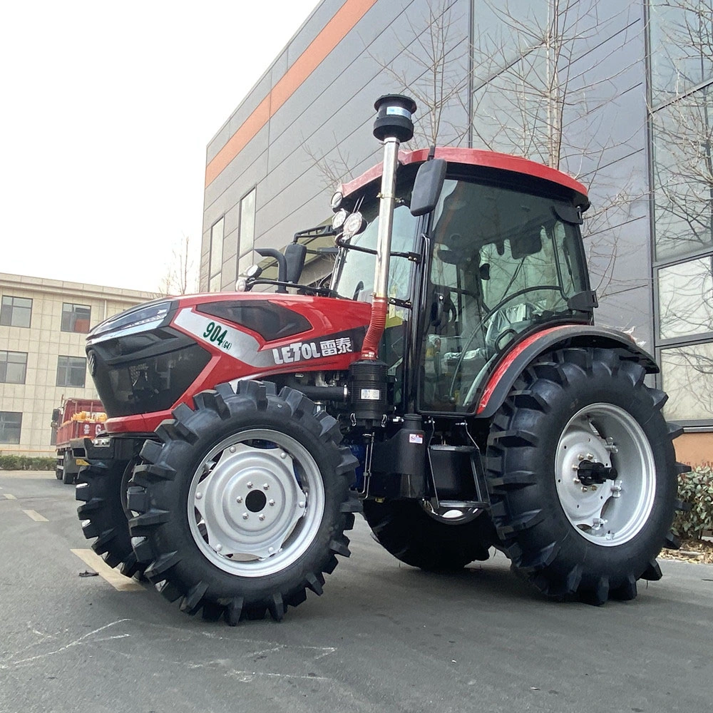 New Popular Multi-Functional 90HP Tires Best Farm Agriculture Tractors for Farm Use