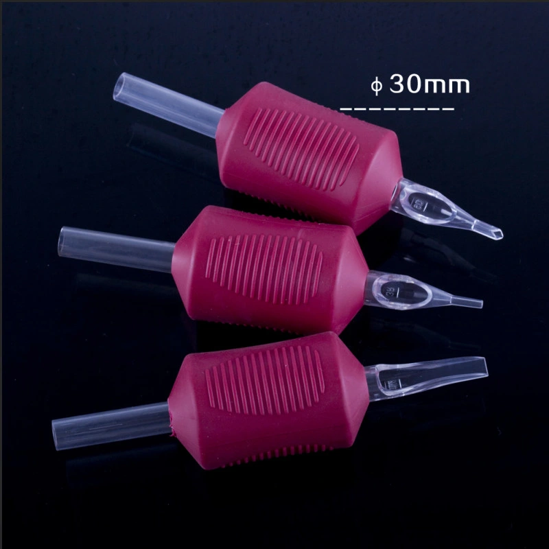 Customizable Wholesale/Supplier 30mm Silicone Rubber Tattoo Disposable Tube