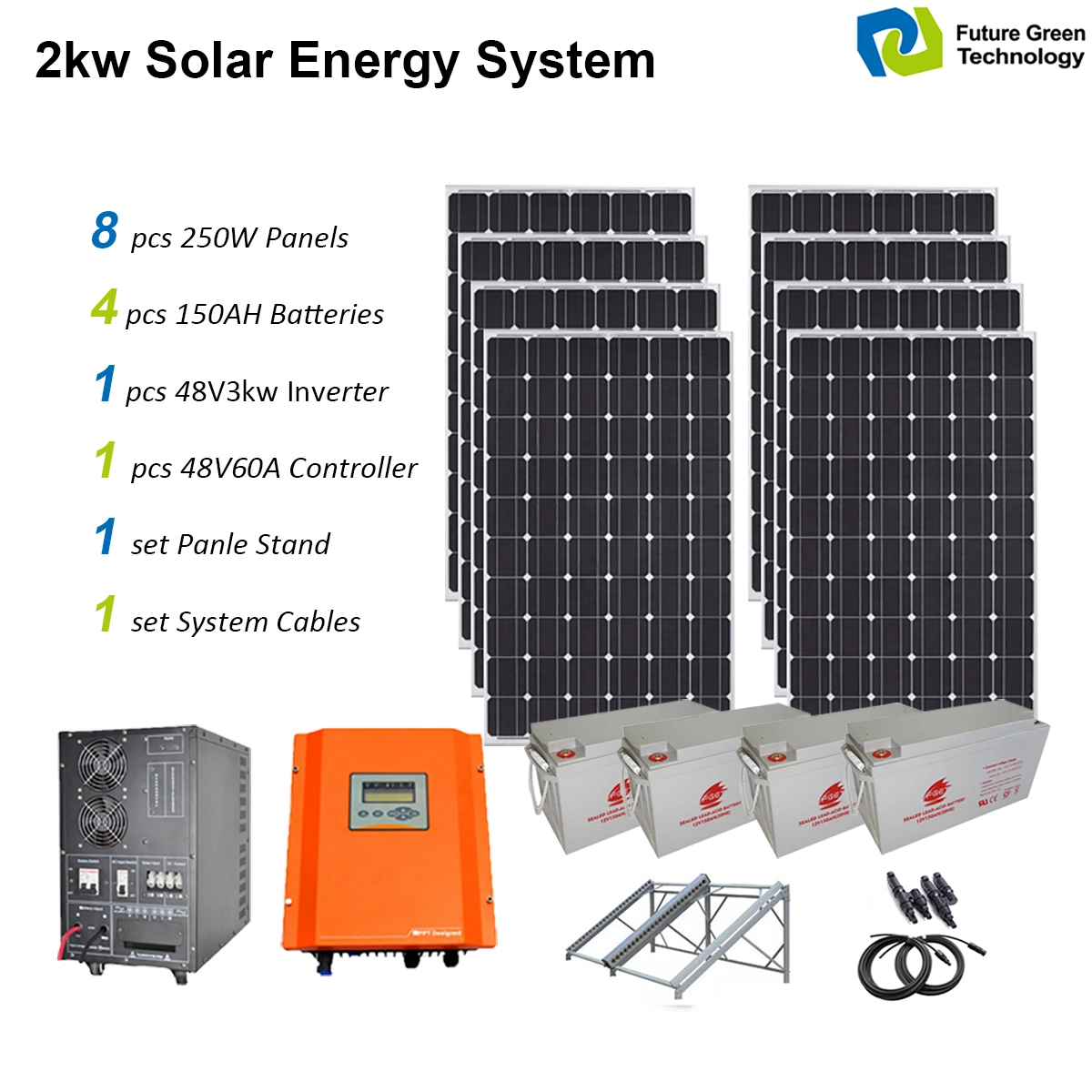 4kw 6kw 8kw off Grid PV Power Supply Solar Energy System