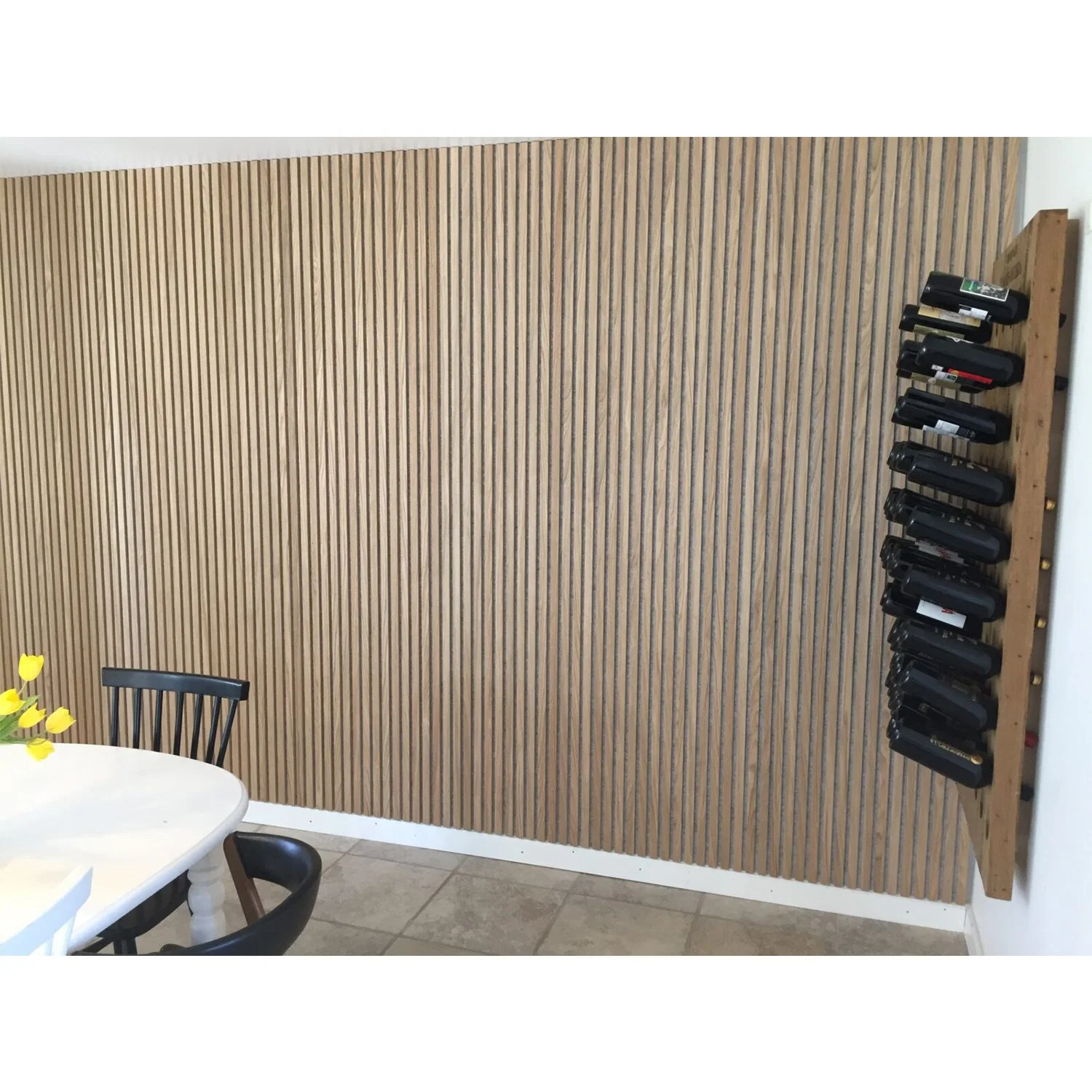 Wall Decorative Slotted Wood MDF Polyester Slatted Wooden Wall Acoustic Panels for Function Room