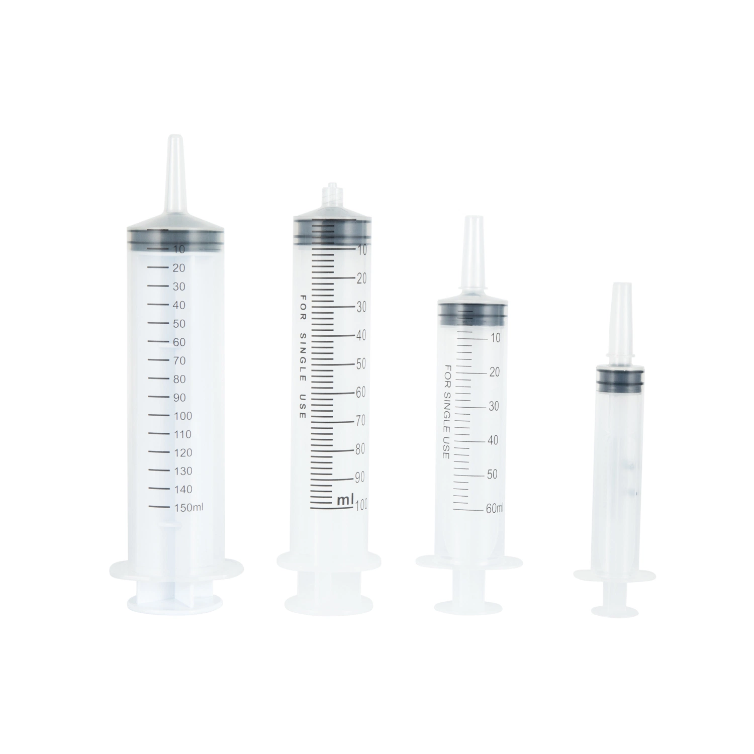 الإمداد الطبي الأجهزة الطبية البلاستيكية 1 مل مع الإبرة 3 أجزاء قابلة للاستخدام مرة واحدة قفل محقنة وسلقة لوير