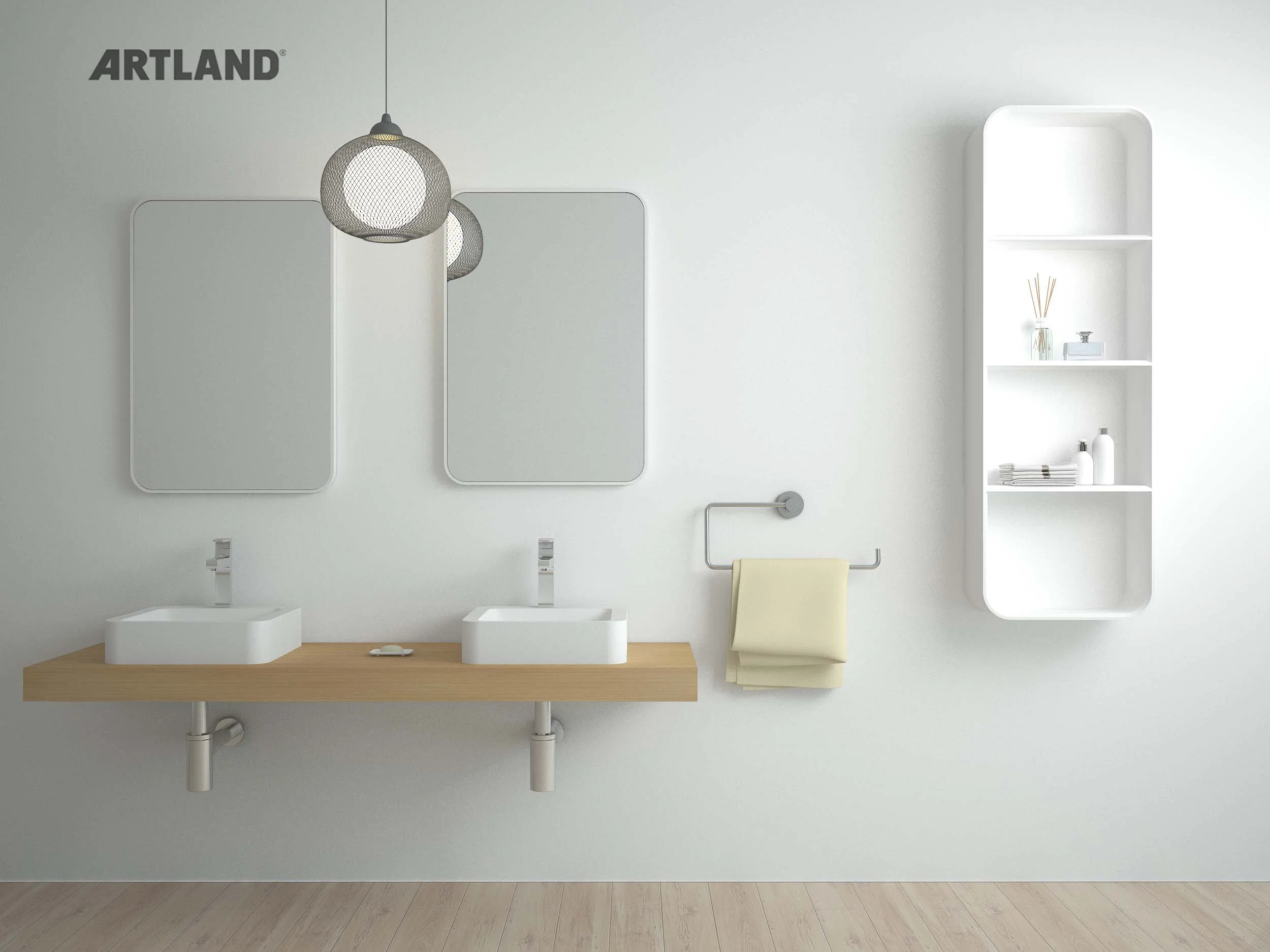 European Market Modern Design Hot Sale Vanity Wash Basin Bathroom Sink for Cabinet
