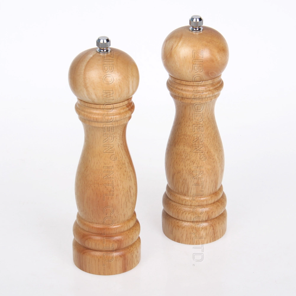 Pepper Mill Wood Ceramic with Strong Adjustable Ceramic Grinder, Herb Grinder Herb Mill Spicy Grinder Spicy Mill