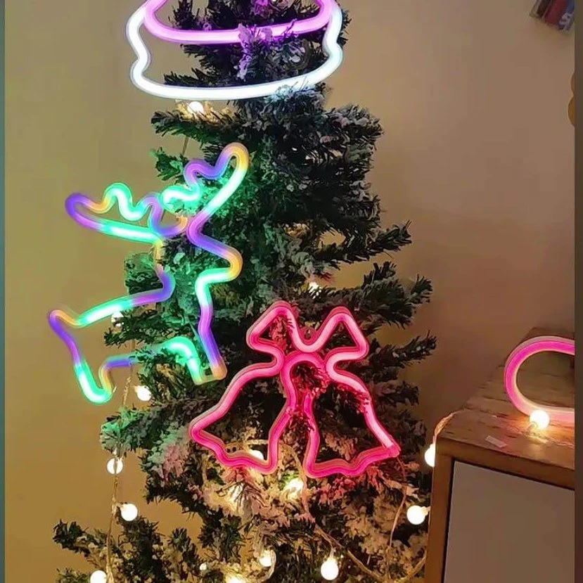 Custom Fashion Decoration Night Lamp Bellschristmas Neon Sign Lights