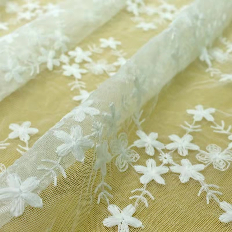 Water Soluble Web Lace Fabric Embroidery Lace for Wedding Dress Lady Garment