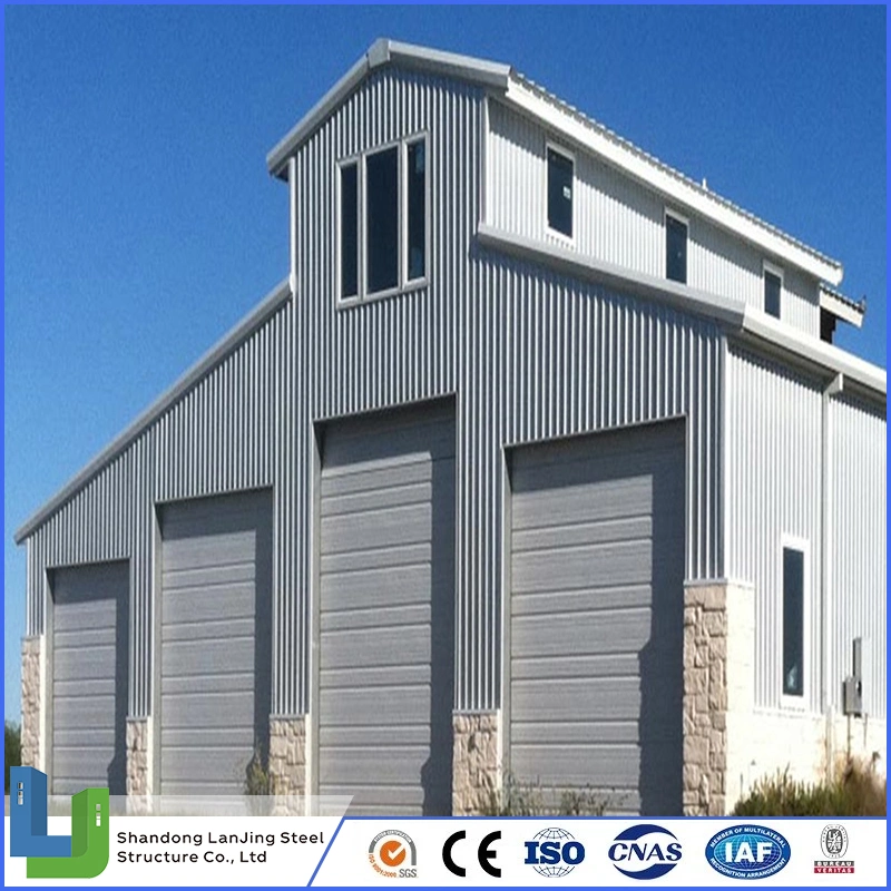 Metal Light Steel Building Construction Frame Modular Prefabricated Warehouse Workshop Hangar Garage for Industrial Buildings