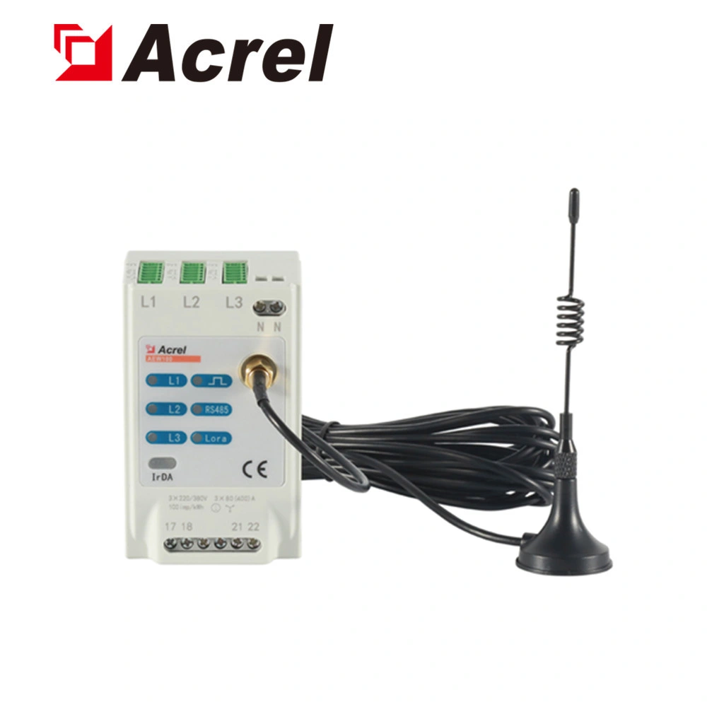 Acrel Aew100-D36 Three Phase Four Wire DIN Rail Wireless Internet of Things Iot Energy Meter with Lora 470MHz