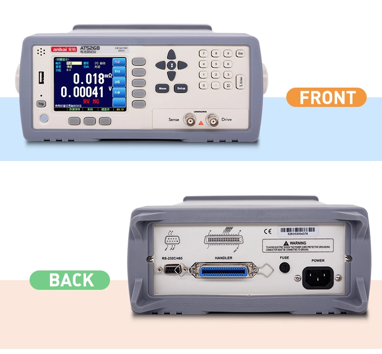 Equipamento de teste do medidor de resistência interna da bateria At526b