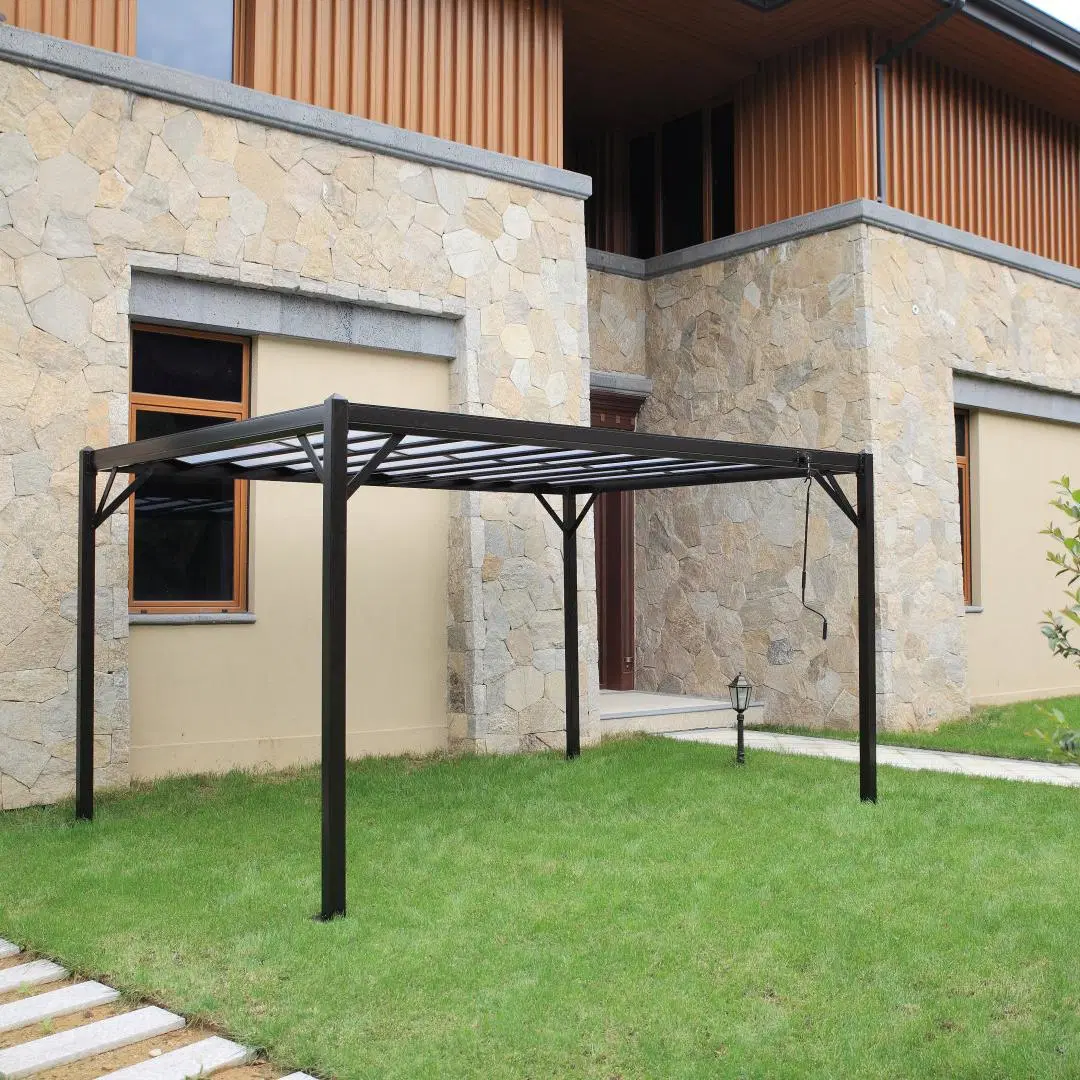 Outdoor Patio Garden Iron Flat Gazebo