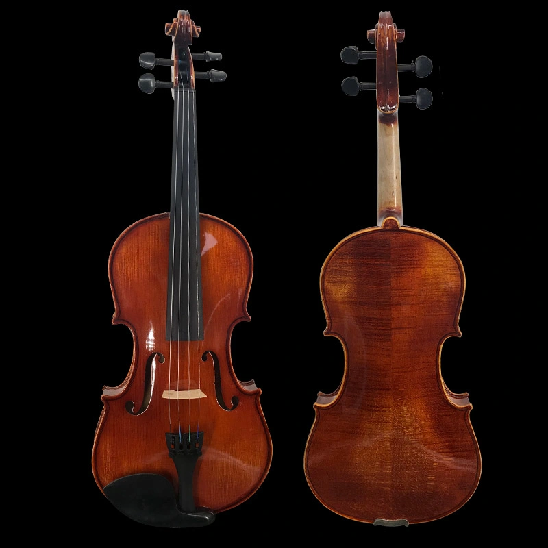 Aiersi الكبار المهنية أحمر بني العتيقة كل Violin صلبة مع مقدمة العلبة