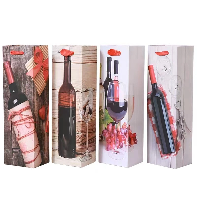 Customize All Kinds of Red Wine and Beverage Gift Bag Decorations Tote Bags and Packaging Boxes