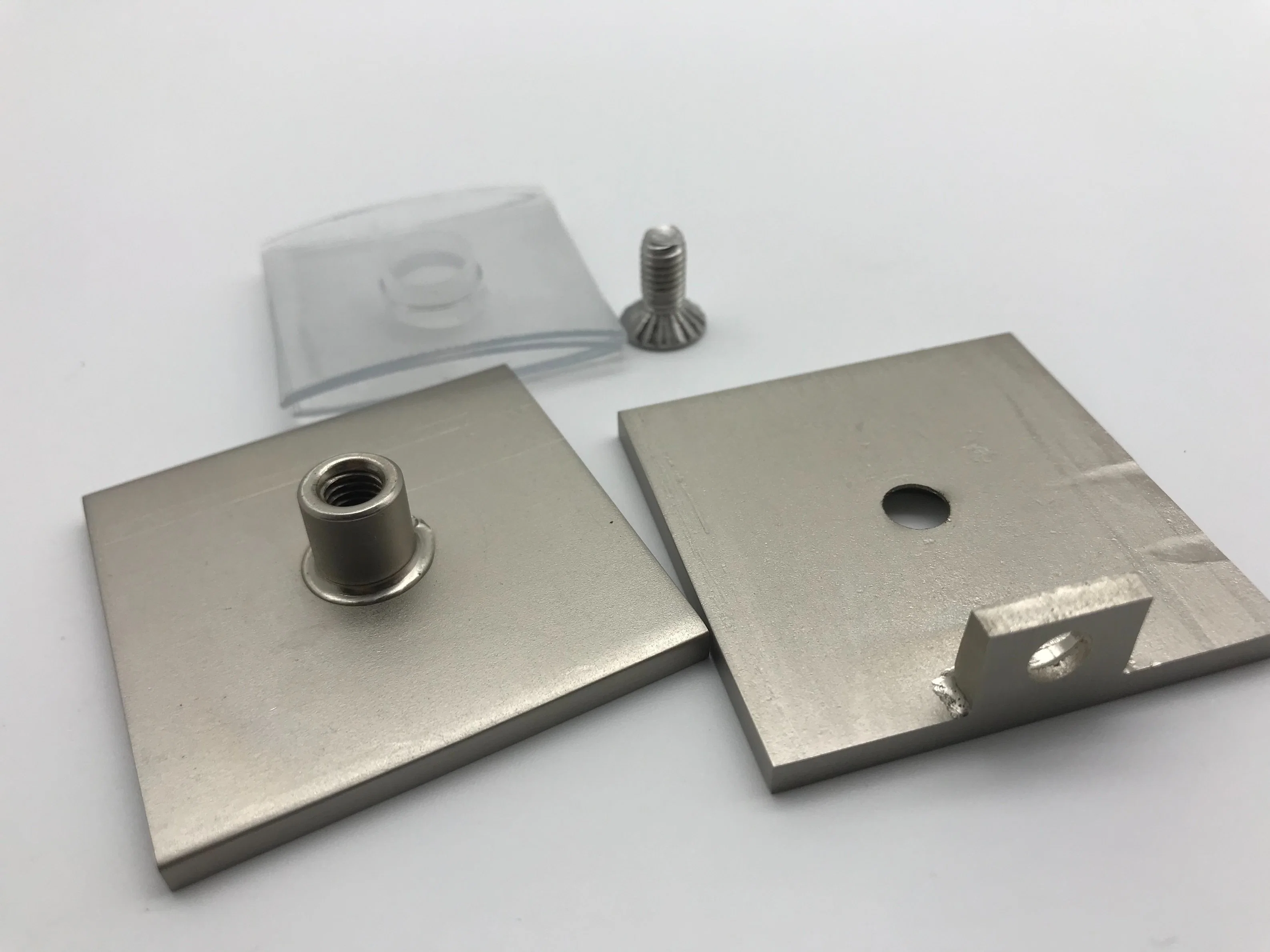 Brass Stainless Steel 304 316 High quality/High cost performance Brushed Nickel 0 Degree Shower Door Clip Glass Bracket