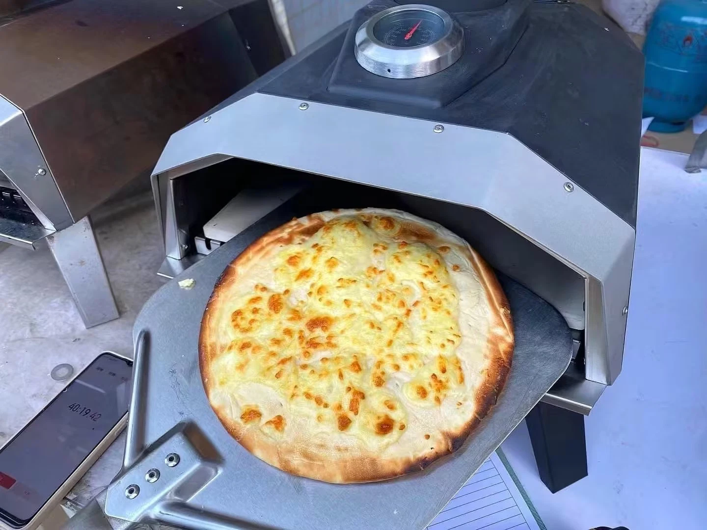 Direct Factory Portable Outdoor Pizza Maker mit Stein für gebacken Pizzaofen