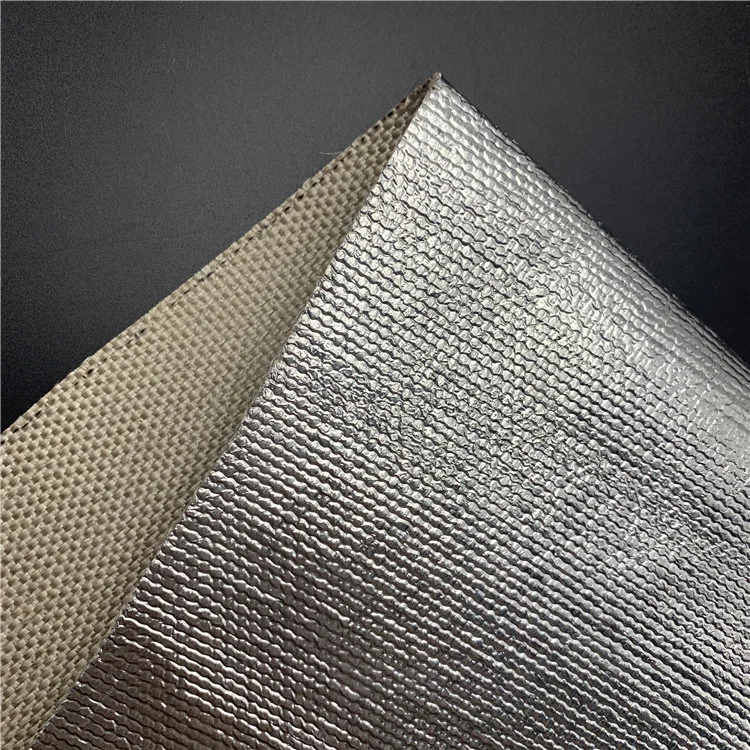 Style 2025 Fiberglass Cloth Base Aluminum Foil Coated Texturized Fiberglass Fabric