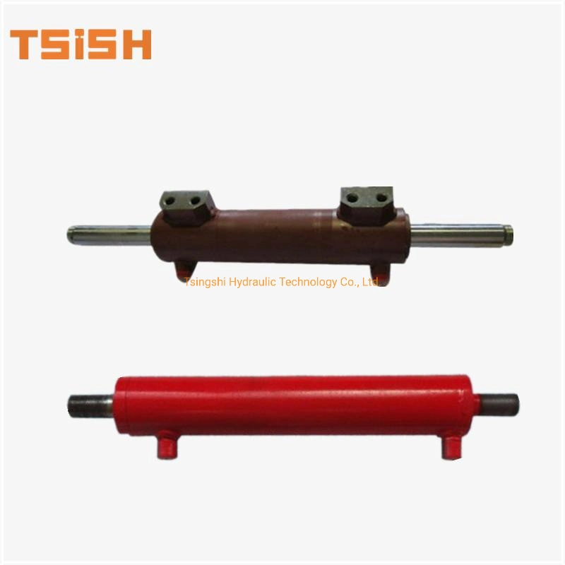 China Supplier Tsish Custom Design Small Piston Micro Bore Mini Rod Short Stroke Double Acting Hydraulic Cylinder for Scissor Lift Table Farm Tractor Loader