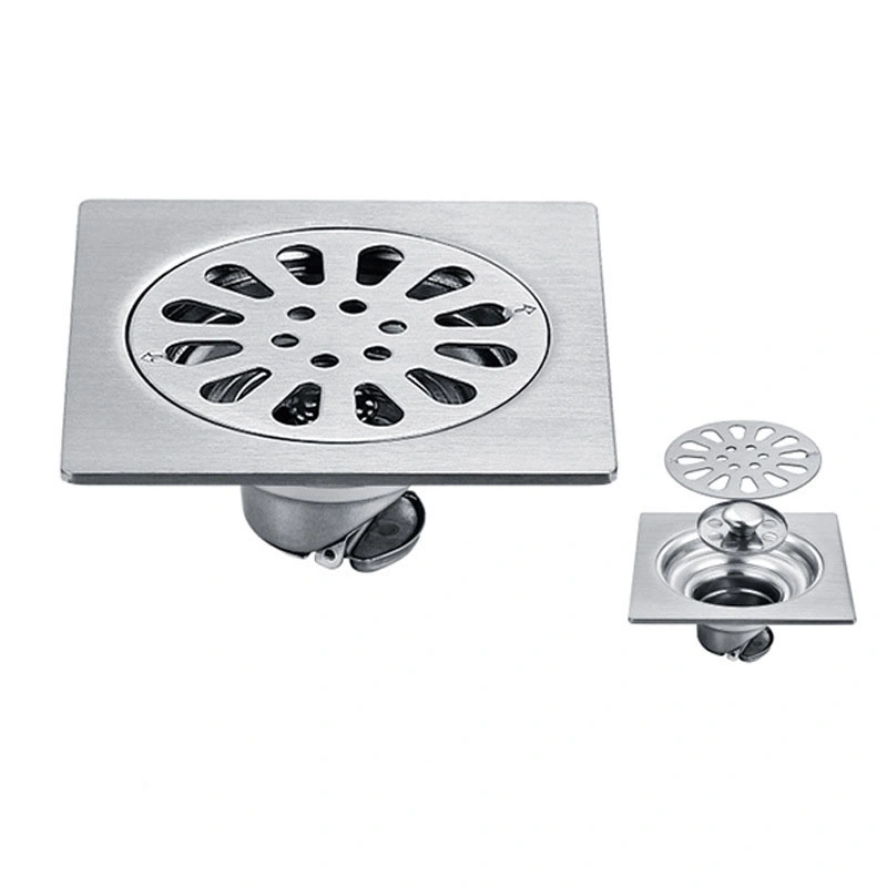 Bathroom Accessories Nickel Strainer Style 304 Stainless Steel Floor Drain