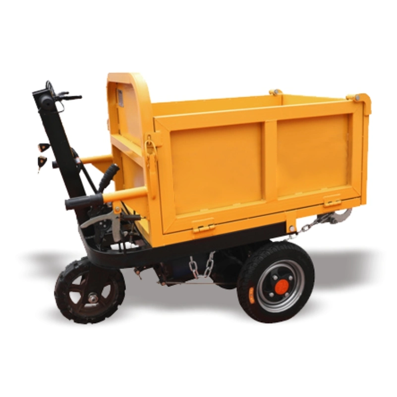 Engineering Mini Motorized Hand Tipper Cart 3 Wheels Barrow