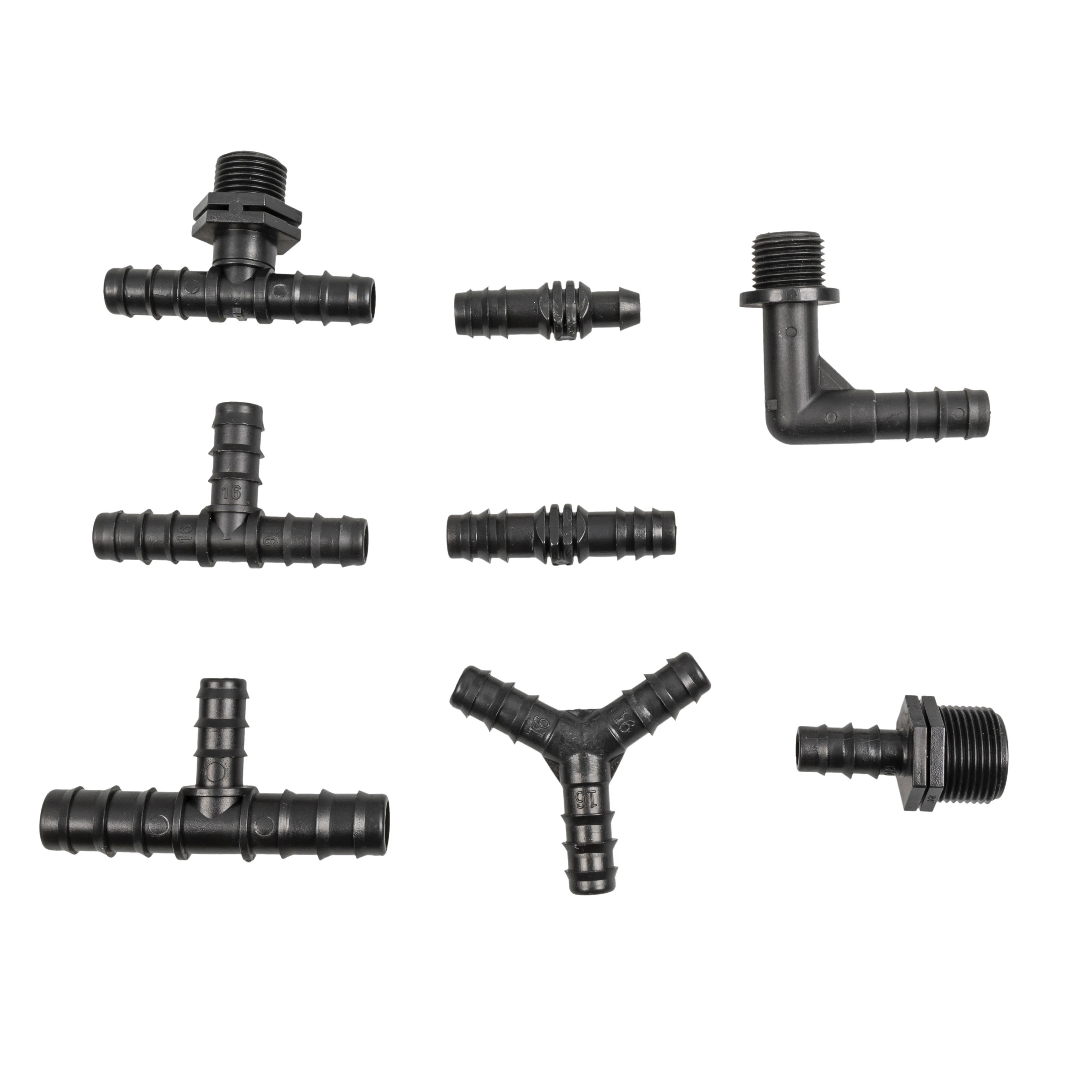 PE Barb Flexible Hose Connectors Pipe Fitting