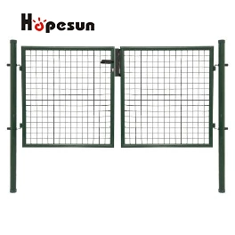 Hot Galvanized Steel Welded Wire Mesh Double Wing Garden Gate