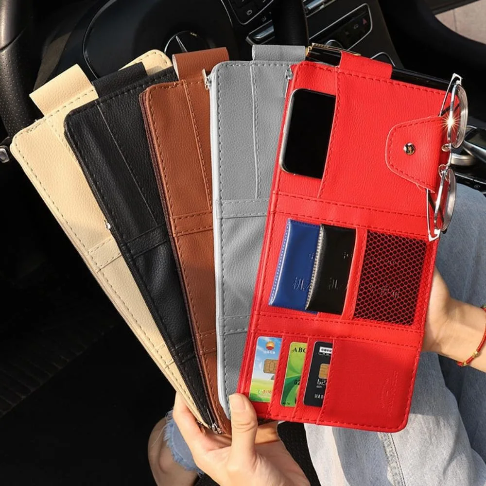 Car Sun Visor Organizer Interior Interior Accessories Pocket Organizer Car Truck Sun Visor Case CD Card Pencil Case Wyz20438