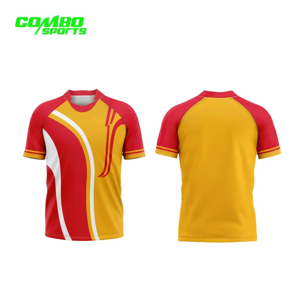 OEM Professional Factory Sports Wear Rugby Jerseys Club Suit High quality/High cost performance  100% Polyester Breathable Kits