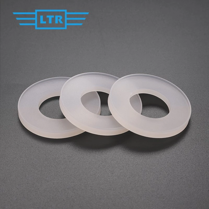 Custom Food Grade Medical Grade Transparent Clear Flat Oring Rubber Gasket Silicone Seal Ring of Different Sizes