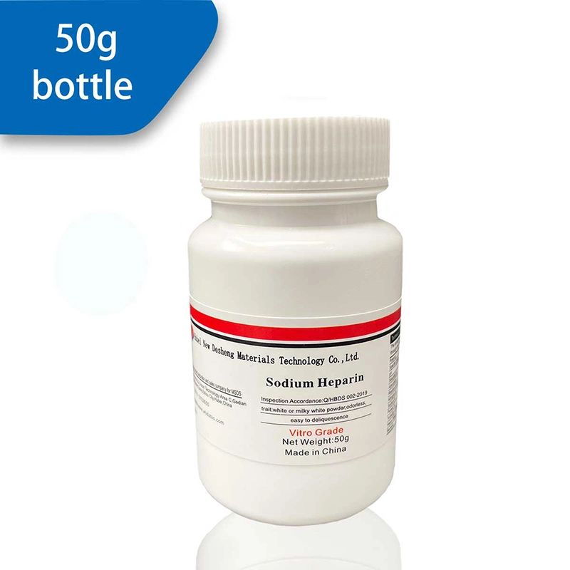 Héparine sodique CAS9041-08-1, sel d'héparine sodique, additifs pour tubes de prélèvement sanguin, AR héparine sodique, héparine sodique de qualité cosmétique, réactif pour la DIV