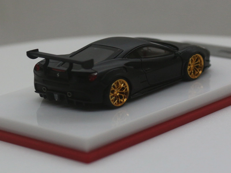 Scalemini 1/64 Lb458 Gt Wing Matte Black Resin Scale Model Car