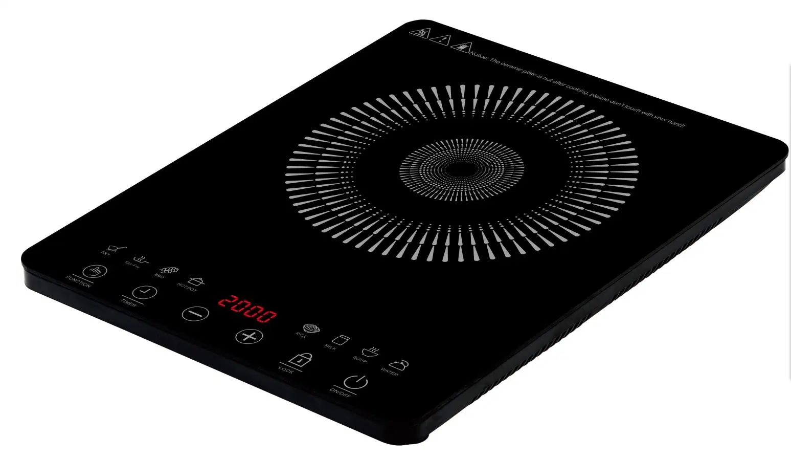 Aparelho de cozinha panelas fogão elétrico Cooktop fogão de indução portátil