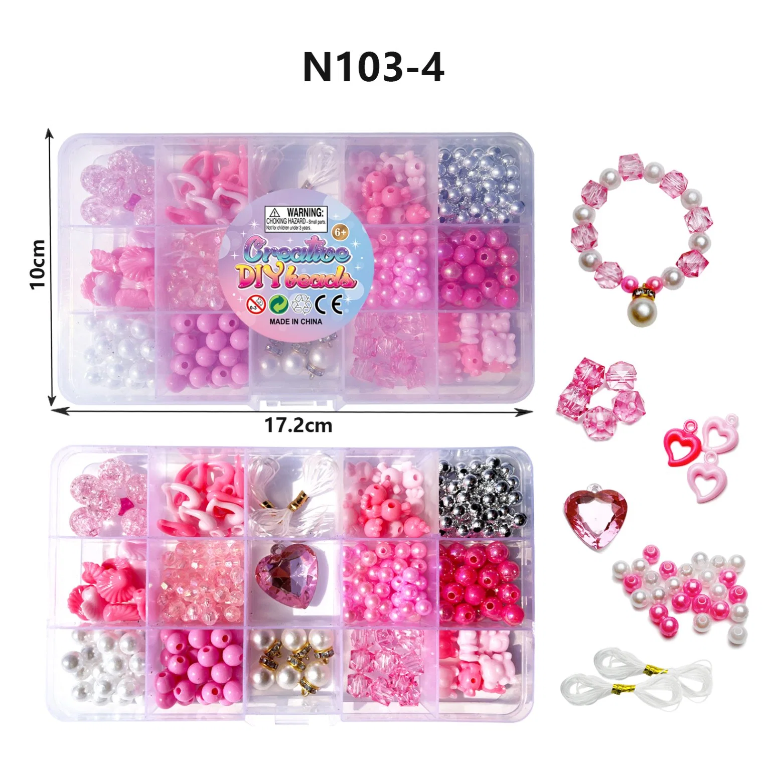 Colourful Bead Jewelry Set Birthday Gifts Promotional Toys Educational Toys