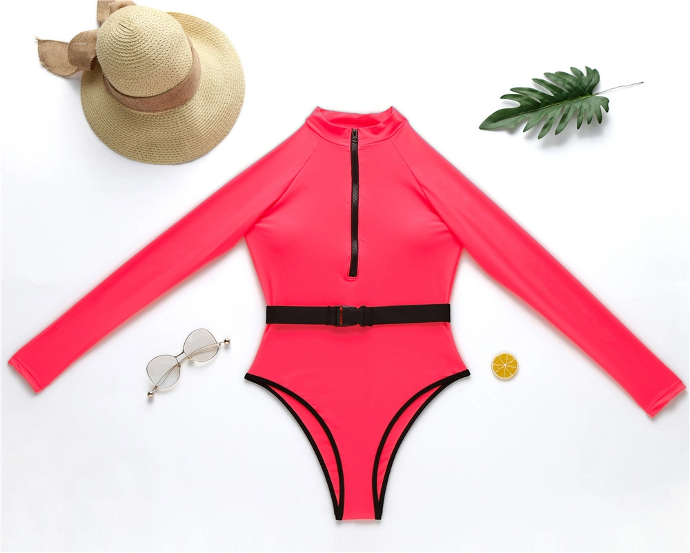 2023 Wholesale/Supplier Surfing Sport Bikini Set Long Sleeves Women One Piece Swimsuit Swimwear