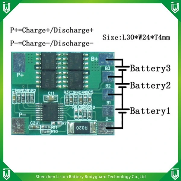 Fabricante China PCB Fr4 LiFePO4/LED de Batería de litio de 12V Ronda PCM/BMS