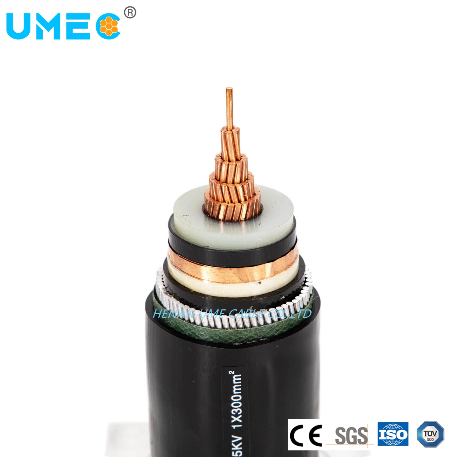 Mv 220kv 33kv-500kv Power Cable Oxygen-Free Copper Conductor Aluminum Conductor XLPE Insulated Armoured Nonarmoured 4 Core 25mm-150mm XLPE Power Cable