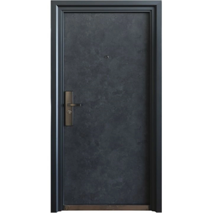 Top Grade Customization Safety Main Flush Design Wood Color Security Metal Door