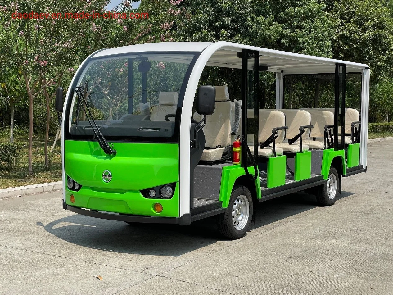 for Philippines OEM ODM 72V 7.5kw Power Super Charge 14 Passenger Lithium Battery Electric Mini Bus Open Closed Sightseeing Bus Sightseeing Car F14m-Qm13