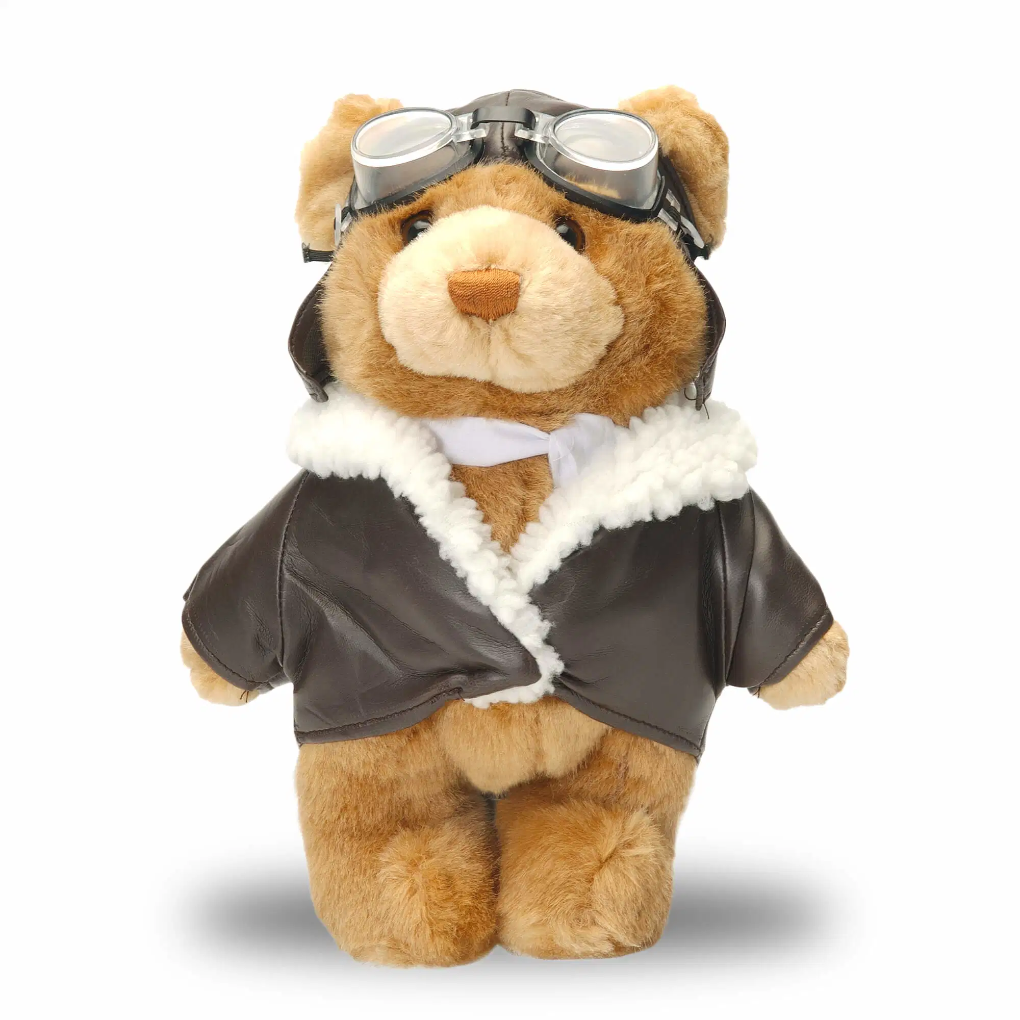 Aviator Bear Sitting Animal Teddy Plush Full Set Children Gift Toys