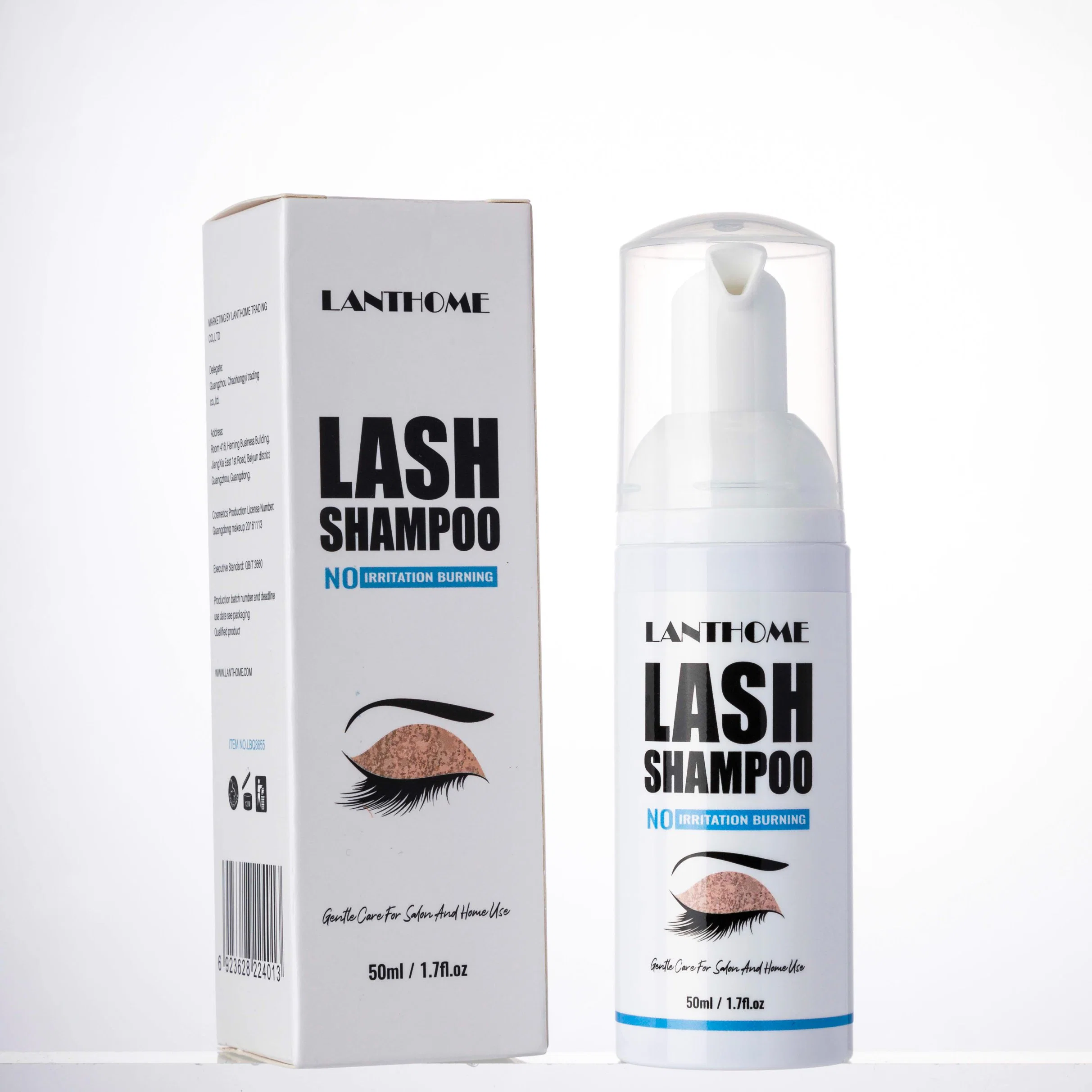 Shampooing pour cils pour extensions de cils sans huile