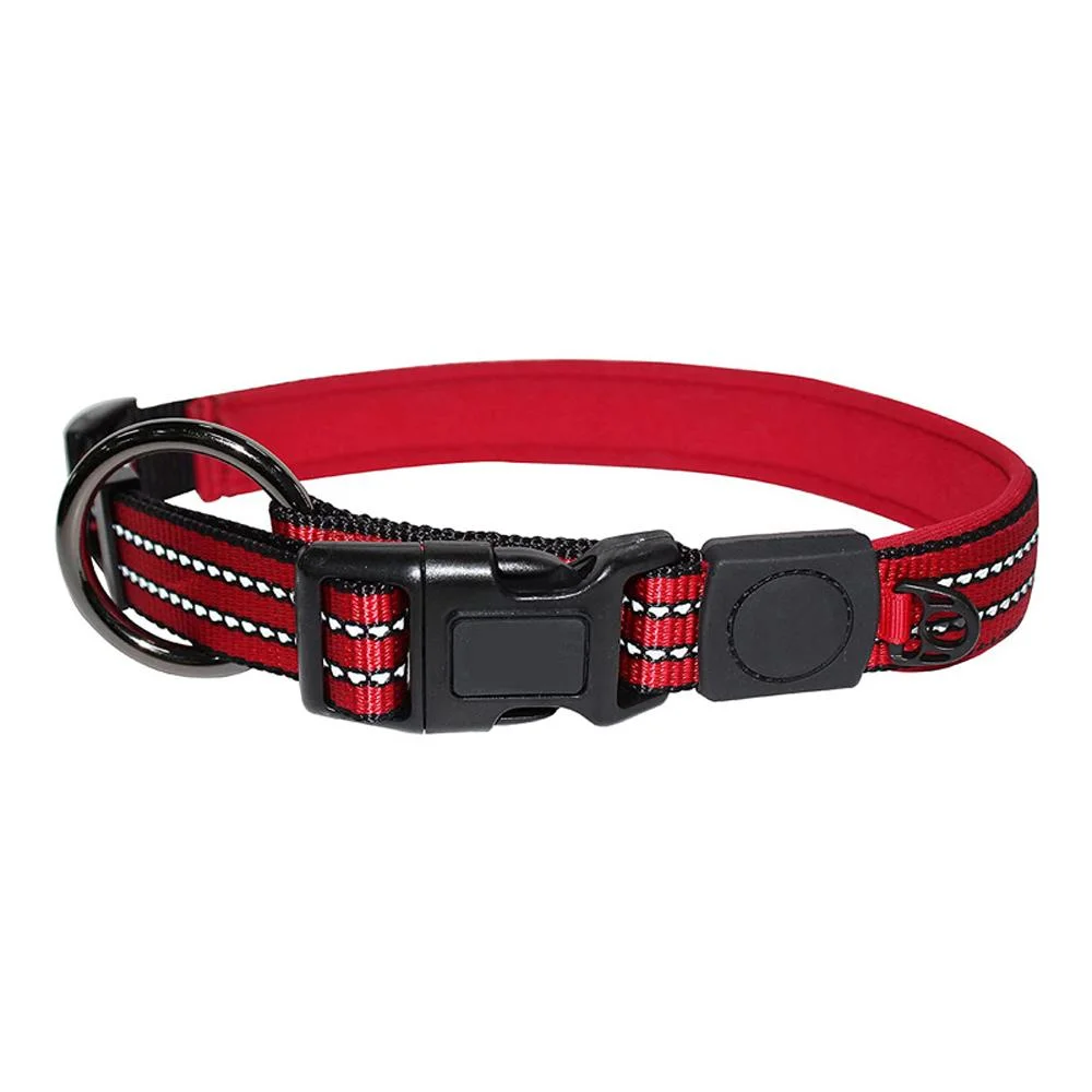 Heavy Duty junta tórica de neopreno suave cómodo Collar de perro reflectante, Cuello ajustable de nylon Pet para la pequeña, mediana o gran perro