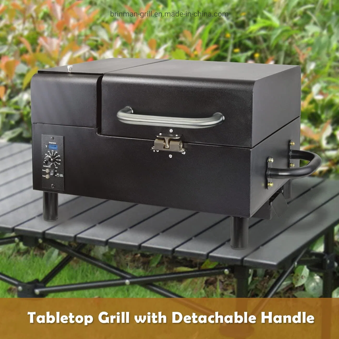 Hot Sale Its CE Aga High-Glossy New-Style Steel BBQ Grill Brm-00228