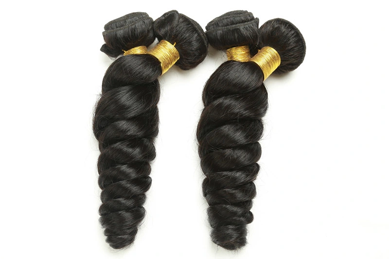 Peruvian Virgin Hair Loose Wave Unprocessed Virgin Hair Natural Black