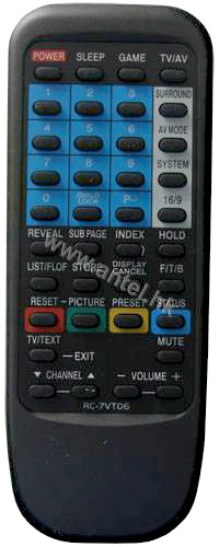 Remote Control for Aiwa LED/LCD/TV RC-6VT05 RC-6VT06 RC-7VT06 RC-ZVT13 TC141KE RC-ZVT16