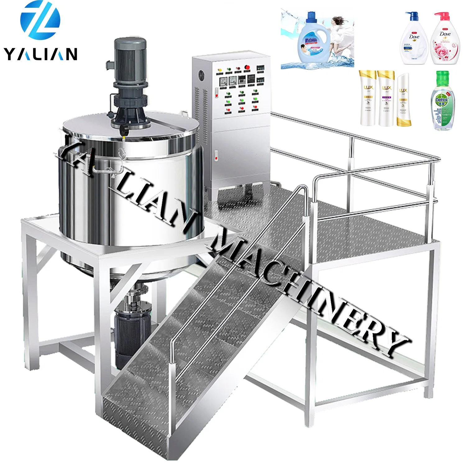 Commercial Food Mixer Milk Egg Flour Mixing Food Blender Mixer Food Paste Mixer Stainless Steel Tank 200L