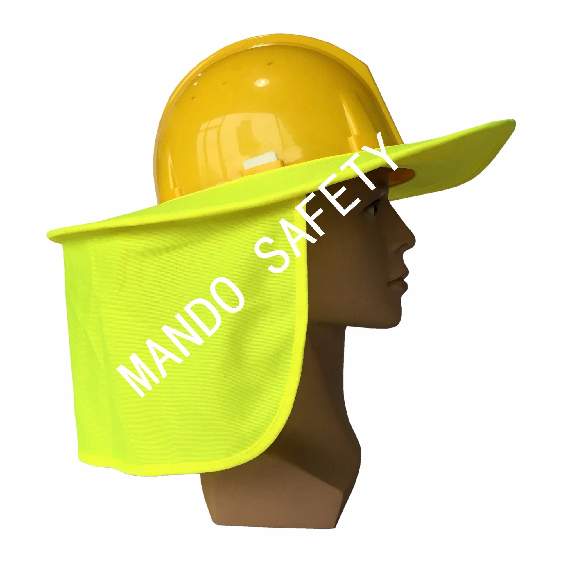 Seguridad Hi-Viz Sol Brim utilizado en el casco amarillo