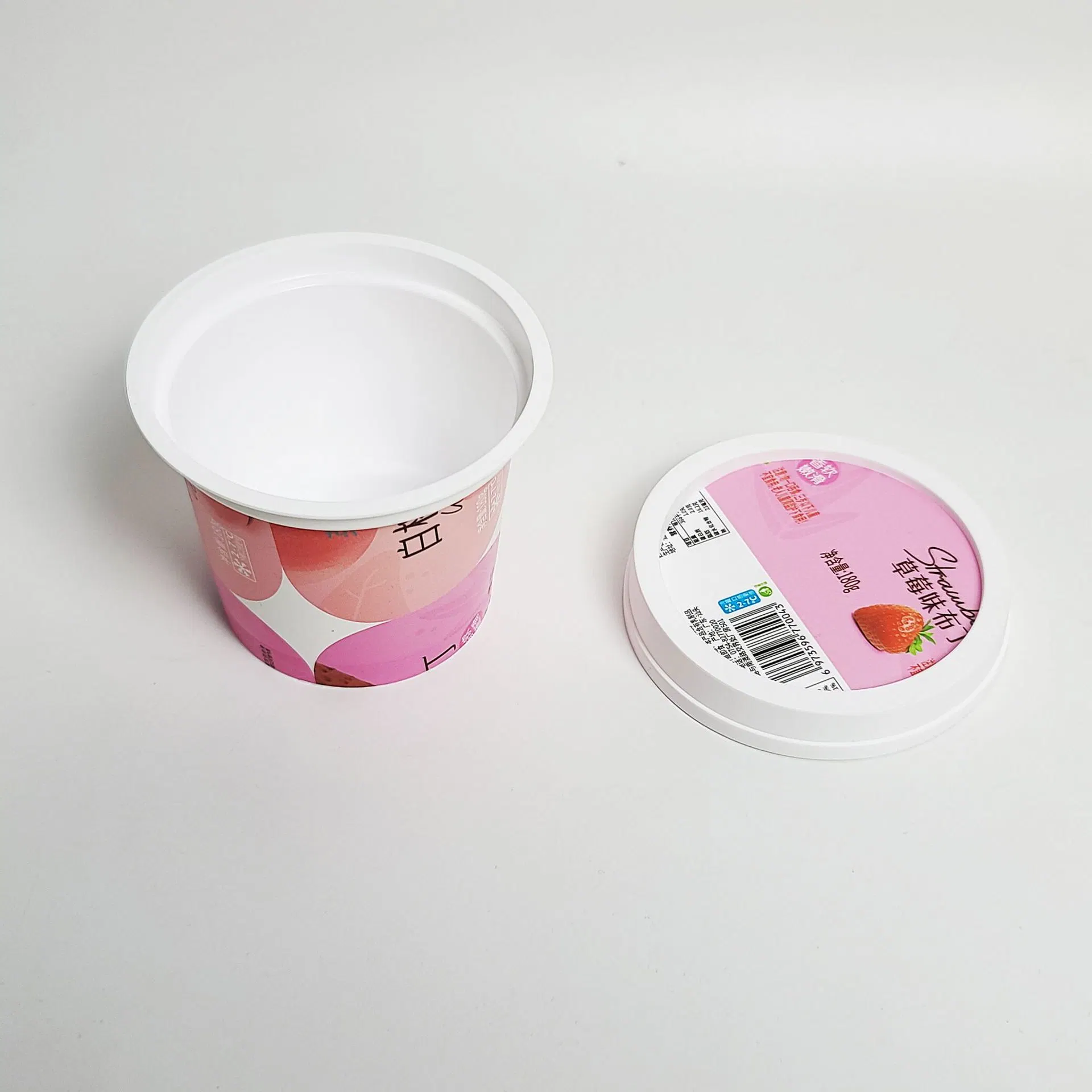 Récipient en plastique IML Food Ice Cream Box pour tasses à fromage PP Emballage