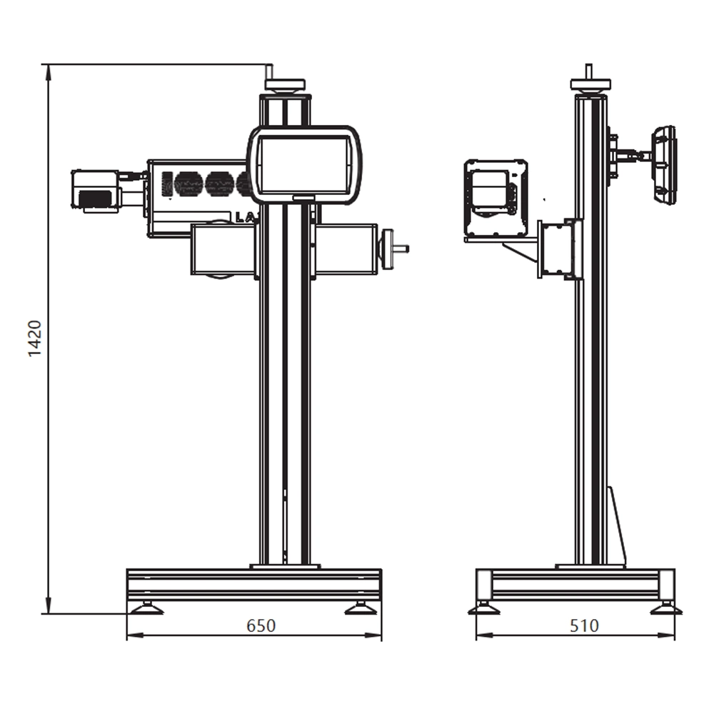 تجميع خط الليزر مارك Ultrauloily Laser Expiration Date Printer