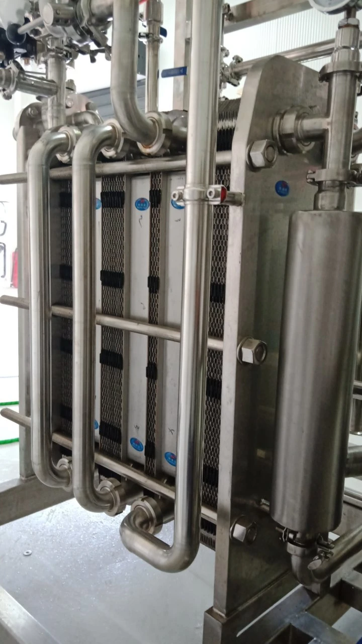 1000L/H cerveza tipo placa continua esterilizador Pasteurizer