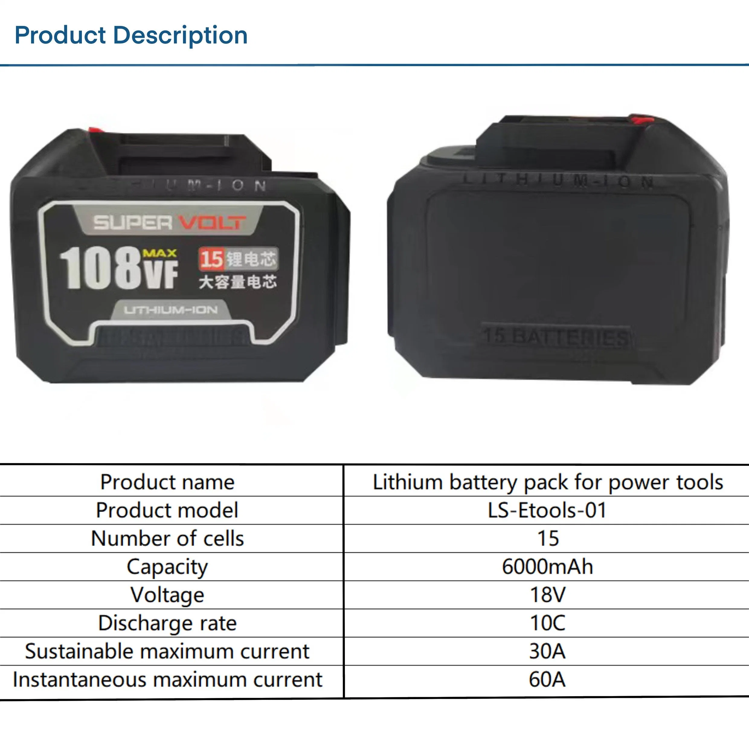 La sustitución de alta calidad 18V Dewalts Batería recargable de Iones de Litio 6Ah batería de ión litio de Power Tool Kit combinado taladro inalámbrico