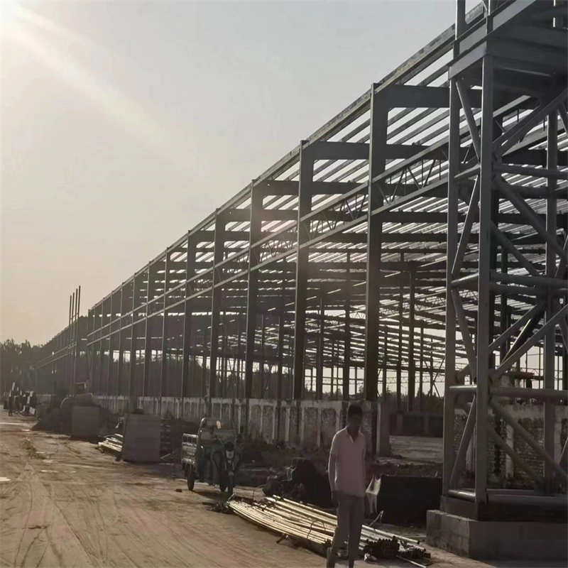 Prefab Industrial Metal Structural Steel Frame Storage Construction Warehouse